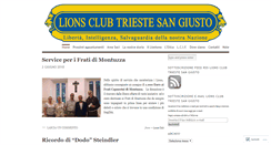 Desktop Screenshot of lionsclubtriestesangiusto.org